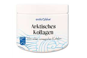 Sie sehen eine Packung Arcti Blue Fischkollagen pur arktisch Pulver MSC, Produktbild: 01 Arcti Blue Fischkollagen pur arktisch Pulver MSC, A-Nr.: 5450653 - 01