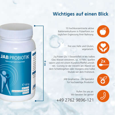 Sie sehen eine Packung JAB Probiotik, Produktbild: 03 JAB Probiotik, A-Nr.: 5205729 - 03