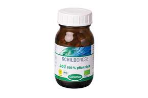 Sie sehen eine Packung Sanatur Jod Kapseln 100% pflanzlich BIO, Produktbild: 01 Sanatur Jod Kapseln 100% pflanzlich BIO, A-Nr.: 4259137 - 01