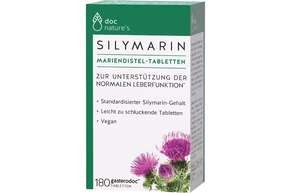 Sie sehen eine Packung doc nature‘s SILYMARIN Mariendistel-Tabletten, Produktbild: 01 doc nature‘s SILYMARIN Mariendistel-Tabletten, A-Nr.: 5212988 - 01