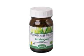 Sie sehen eine Packung Sanatur Gersten-Gras Tabletten BIO, Produktbild: 01 Sanatur Gersten-Gras Tabletten BIO, A-Nr.: 4258965 - 01