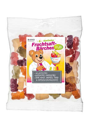 BANO VEGANE FRUCHTSAFTBÄRCHEN 150g 45 Stk., A-Nr.: 4170667 - 01