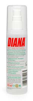 Sie sehen eine Packung DIANA Franzbranntwein mit Menthol Pumpspray +MENTHOL PUMP-SPRAY, Produktbild: 01 DIANA Franzbranntwein mit Menthol Pumpspray +MENTHOL PUMP-SPRAY, A-Nr.: 2574159 - 01