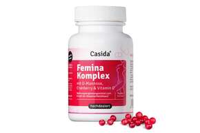 Sie sehen eine Packung Femina Komplex mit D-Mannose, Cranberry & Vitamin C, Produktbild: 01 Femina Komplex mit D-Mannose, Cranberry & Vitamin C, A-Nr.: 5676989 - 01