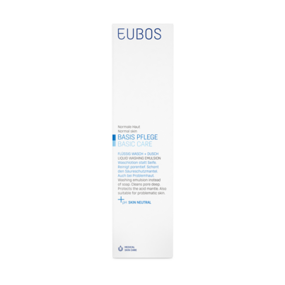 Eubos Wasch und Dusch flüssig blau 400ml mit Spender, A-Nr.: 1672374 - 03