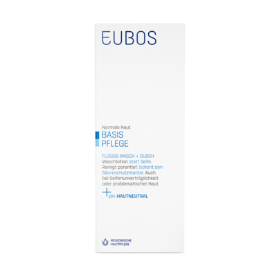 Eubos Wasch und Dusch flüssig blau 200 ml, A-Nr.: 0659354 - 03