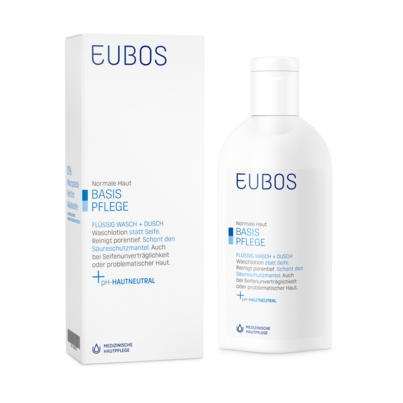 Eubos Wasch und Dusch flüssig blau 200 ml, A-Nr.: 0659354 - 06