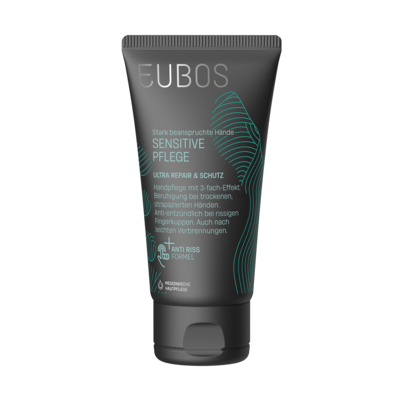Sie sehen eine Packung Eubos Ultra Repair und Schutz Handcreme 75 ml, Produktbild: 02 Eubos Ultra Repair und Schutz Handcreme 75 ml, A-Nr.: 5617171 - 02