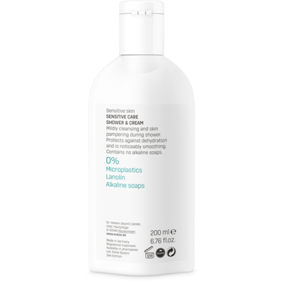 Sie sehen eine Packung Eubos Sensitiv Dusch und Creme 200ml, Produktbild: 01 Eubos Sensitiv Dusch und Creme 200ml, A-Nr.: 1733259 - 01