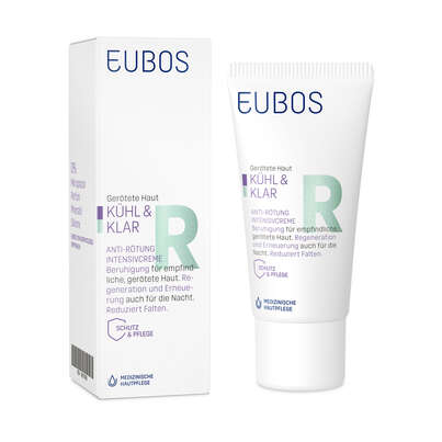 Sie sehen eine Packung Eubos Kühl und Klar Intensivcreme 30ml, Produktbild: 06 Eubos Kühl und Klar Intensivcreme 30ml, A-Nr.: 5473832 - 06