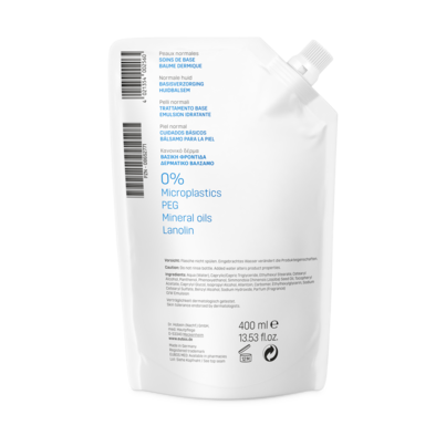 Sie sehen eine Packung Eubos Hautbalsam NF 400 ml, Produktbild: 01 Eubos Hautbalsam NF 400 ml, A-Nr.: 2017660 - 01