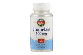 Sie sehen eine Packung Supplementa Bromelain 500mg Tabletten, Produktbild: 01 Supplementa Bromelain 500mg Tabletten, A-Nr.: 5395463 - 01