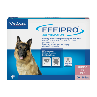 Effipro 268mg Lösung zum Auftropfen für große Hunde, A-Nr.: 3547006 - 01