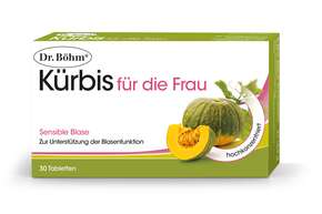 Sie sehen eine Packung Dr. Böhm Kürbis für die Frau, Produktbild: 01 Dr. Böhm Kürbis für die Frau, A-Nr.: 4846076 - 01
