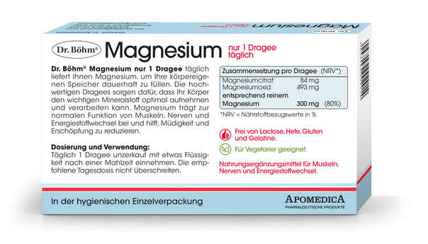 Dr. Böhm Magnesium nur 1 Dragee täglich, A-Nr.: 1854738 - 03