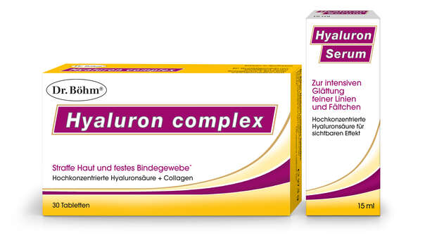 Dr. Böhm Hyaluron complex Tabletten + Hyaluron Serum, A-Nr.: 4835552 - 01