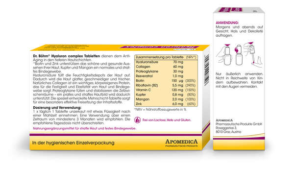Dr. Böhm Hyaluron complex Tabletten + Hyaluron Serum, A-Nr.: 4835552 - 03