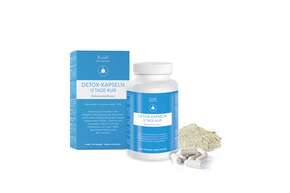 Sie sehen eine Packung Detox Kapseln 12 Tage Kur, Produktbild: 01 Detox Kapseln 12 Tage Kur, A-Nr.: 4488932 - 01
