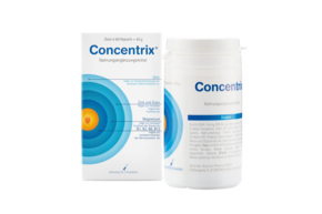 Sie sehen eine Packung Concentrix® Für Konzentration und Aufmerksamkeit, Produktbild: 01 Concentrix® Für Konzentration und Aufmerksamkeit, A-Nr.: 5603513 - 01