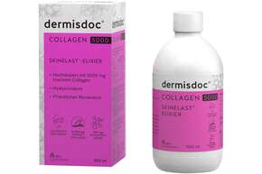 Sie sehen eine Packung dermisdoc® COLLAGEN 5000 SKINELAST® - ELIXIER, Produktbild: 01 dermisdoc® COLLAGEN 5000 SKINELAST® - ELIXIER, A-Nr.: 4793144 - 01