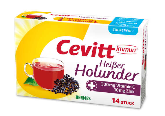 Cevitt immun® Heißer Holunder zuckerfrei 14 ST, A-Nr.: 5105784 - 01