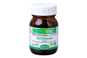 Sie sehen eine Packung Sanatur Chlorella Tabletten BIO, Produktbild: 01 Sanatur Chlorella Tabletten BIO, A-Nr.: 4258729 - 01