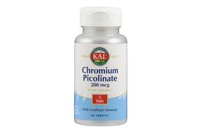 Sie sehen eine Packung Supplementa Chrom Picolinat 200 mcg KAL Tabletten, Produktbild: 01 Supplementa Chrom Picolinat 200 mcg KAL Tabletten, A-Nr.: 5598806 - 01
