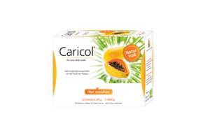 Sie sehen eine Packung Caricol®, 42 x 20g, Produktbild: 01 Caricol®, 42 x 20g, A-Nr.: 5742628 - 01
