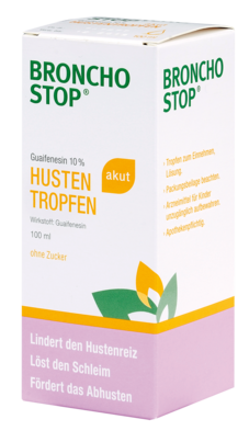 Bronchostop Guaifenesin 10% akut Tropfen, A-Nr.: 3916969 - 01