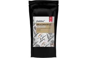Sie sehen eine Packung vitaldoc® BIO Braunhirse, frisch gekeimt, Produktbild: 01 vitaldoc® BIO Braunhirse, frisch gekeimt, A-Nr.: 5619603 - 01