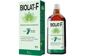 Sie sehen eine Packung doc nature’s BIOLAT-F Fermentations-Konzentrat, Produktbild: 01 doc nature’s BIOLAT-F Fermentations-Konzentrat, A-Nr.: 5742611 - 01