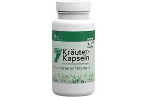 Sie sehen eine Packung doc nature’s BIO 7 Kräuter-Kapseln 400 mg, Produktbild: 01 doc nature’s BIO 7 Kräuter-Kapseln 400 mg, A-Nr.: 5619862 - 01