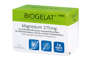 Sie sehen eine Packung Biogelat Magnesium 375, Produktbild: 01 Biogelat Magnesium 375, A-Nr.: 4084755 - 01