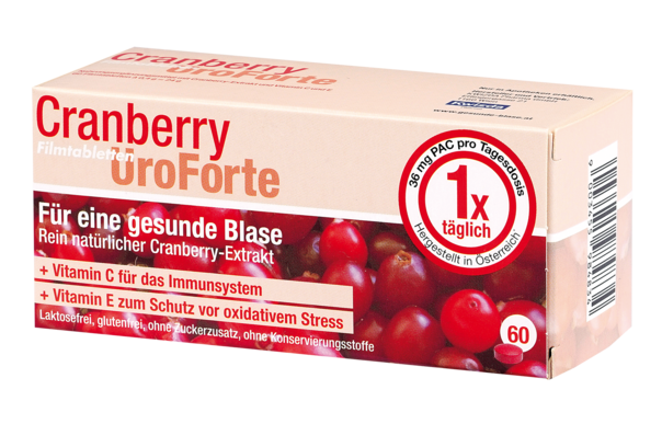 BIOGELAT CRANBERRY UroForte-Filmtabletten, A-Nr.: 3987171 - 01