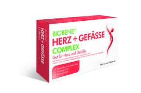 Sie sehen eine Packung BIOBENE Herz & Gefässe Complex, Produktbild: 01 BIOBENE Herz & Gefässe Complex, A-Nr.: 5264034 - 01