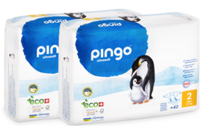 Sie sehen eine Packung Bio Windeln Mini Jumbo 3-6kg Pinguin – Pingo Swiss, Produktbild: 01 Bio Windeln Mini Jumbo 3-6kg Pinguin – Pingo Swiss, A-Nr.: 4559537 - 01
