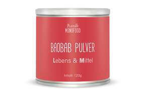Sie sehen eine Packung Baobab Pulver, Produktbild: 01 Baobab Pulver, A-Nr.: 4745346 - 01