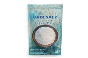 Sie sehen eine Packung ALVA Badesalz Totes Meer 1kg, Produktbild: 01 ALVA Badesalz Totes Meer 1kg, A-Nr.: 1751547 - 01