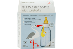 Sie sehen eine Packung Babyflaschen aus Glas 120ml, Produktbild: 01 Babyflaschen aus Glas 120ml, A-Nr.: 5568633 - 01