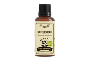 Sie sehen eine Packung Auwald® - Mutterkraut- BIO Tropfen (Auszug, Extrakt, Essenz), Produktbild: 01 Auwald® - Mutterkraut- BIO Tropfen (Auszug, Extrakt, Essenz), A-Nr.: 5709708 - 01
