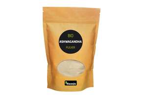 Sie sehen eine Packung Bio Ashwagandha Pulver Hanoju, Produktbild: 01 Bio Ashwagandha Pulver Hanoju, A-Nr.: 4384730 - 01