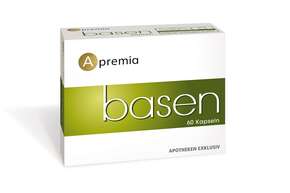Sie sehen eine Packung Apremia Basen Kapseln, Produktbild: 01 Apremia Basen Kapseln, A-Nr.: 3936050 - 01