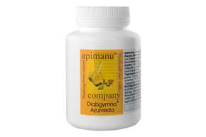 Sie sehen eine Packung Apimanu Diabgymna Ayurveda Kapseln, Produktbild: 01 Apimanu Diabgymna Ayurveda Kapseln, A-Nr.: 3119635 - 01