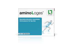 Sie sehen eine Packung Amino-Loges 100 Tabletten, Produktbild: 01 Amino-Loges 100 Tabletten, A-Nr.: 4089534 - 01