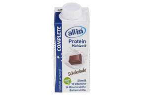 Sie sehen eine Packung all in® COMPLETE Schokolade (14 x 200 ml), Produktbild: 01 all in® COMPLETE Schokolade (14 x 200 ml), A-Nr.: 4907346 - 01