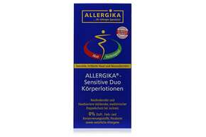Sie sehen eine Packung ALLERGIKA®- Sensitive Duo Körperlotionen 400mL, Produktbild: 01 ALLERGIKA®- Sensitive Duo Körperlotionen 400mL, A-Nr.: 4322143 - 01