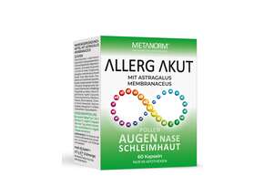 Sie sehen eine Packung ALLERG AKUT Kapseln METANORM®, Produktbild: 01 ALLERG AKUT Kapseln METANORM®, A-Nr.: 5268428 - 01