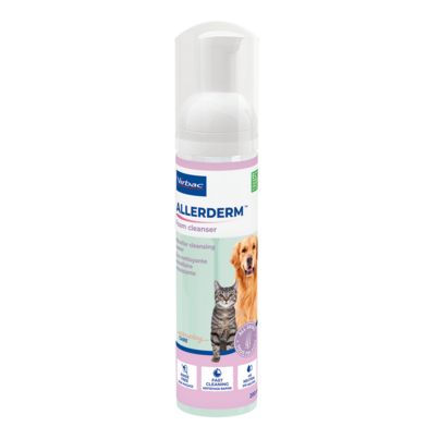 Sie sehen eine Packung Allerderm Foam Cleanser für Hunde und Katzen, Produktbild: 01 Allerderm Foam Cleanser für Hunde und Katzen, A-Nr.: 5684658 - 01