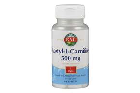 Sie sehen eine Packung Supplementa Acetyl-l-Carnitin KAL Tabletten, Produktbild: 01 Supplementa Acetyl-l-Carnitin KAL Tabletten, A-Nr.: 5598433 - 01