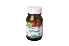 Sie sehen eine Packung Sanatur Acerola Lutschtabletten, Produktbild: 01 Sanatur Acerola Lutschtabletten, A-Nr.: 4259077 - 01